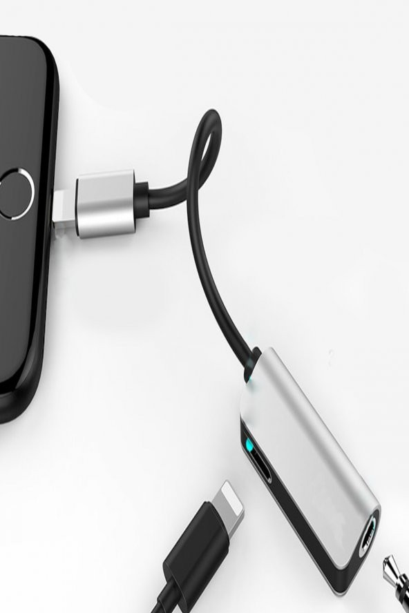 iPhone Lightning Splitter 2in1 Şarj ve Kulaklık Çevirici - MY032 - 1
