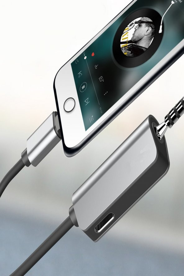 iPhone Lightning Splitter 2in1 Şarj ve Kulaklık Çevirici - MY032 - 3