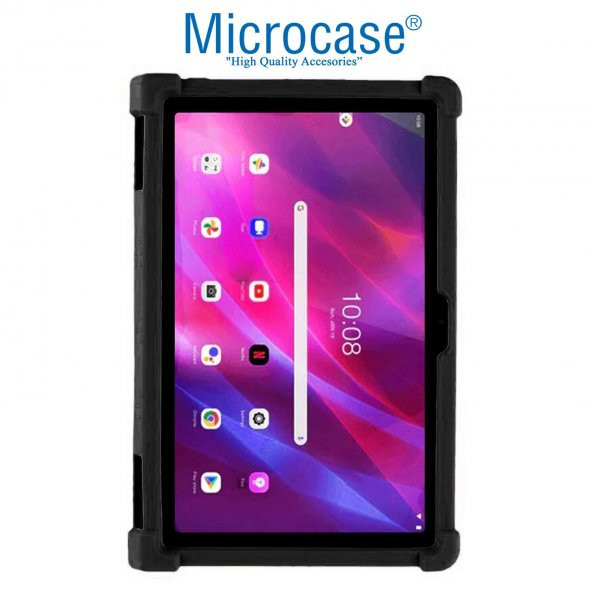 Microcase Lenovo Yoga Tab 11 YT-J706F 11 inch Silikon Kılıf - Siyah - 2