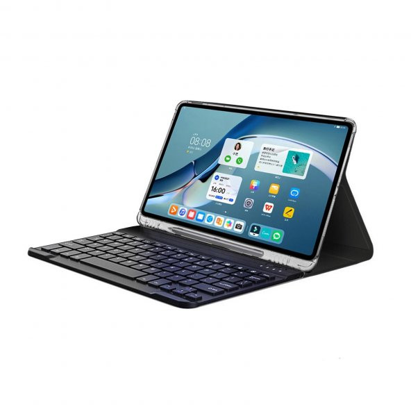 Microcase Huawei Matepad 11 2021 Bluetooth Klavyeli Kalem Koymalı Standlı Kılıf - BKK8