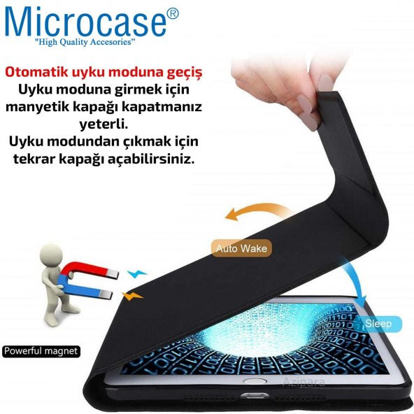 Microcase Huawei Mediapad T3 10 9.6 inç Bluetooth Klavyeli Kılıf - BKK4 - 7