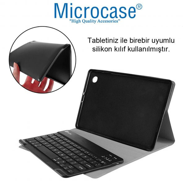 Microcase Huawei Mediapad T3 10 9.6 inç Bluetooth Klavyeli Kılıf - BKK4 - 3
