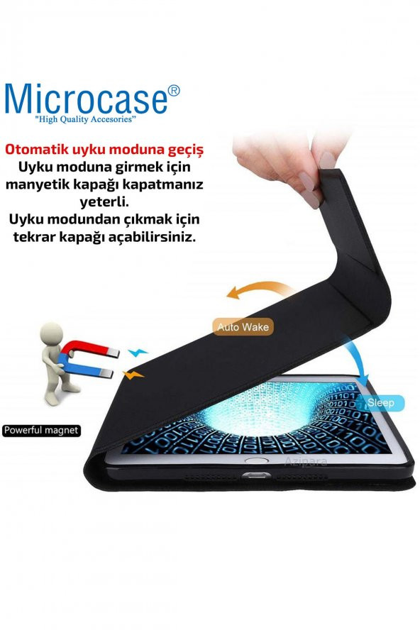 Microcase Lenovo Tab M10 TB-X306F 10.1 Tablet Bluetooth Klavyeli Standlı Kılıf - BKK4 - 7