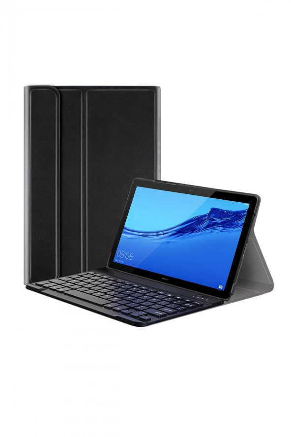 Microcase Huawei Mediapad T5 10.1 inch Bluetooth Klavyeli Standlı Kılıf - BKK1