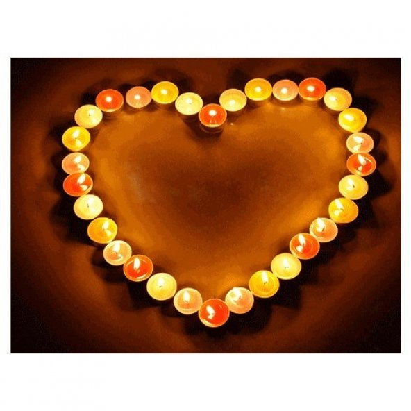 100 Lü Tea Light Mum Beyaz Tealight Mum - 3