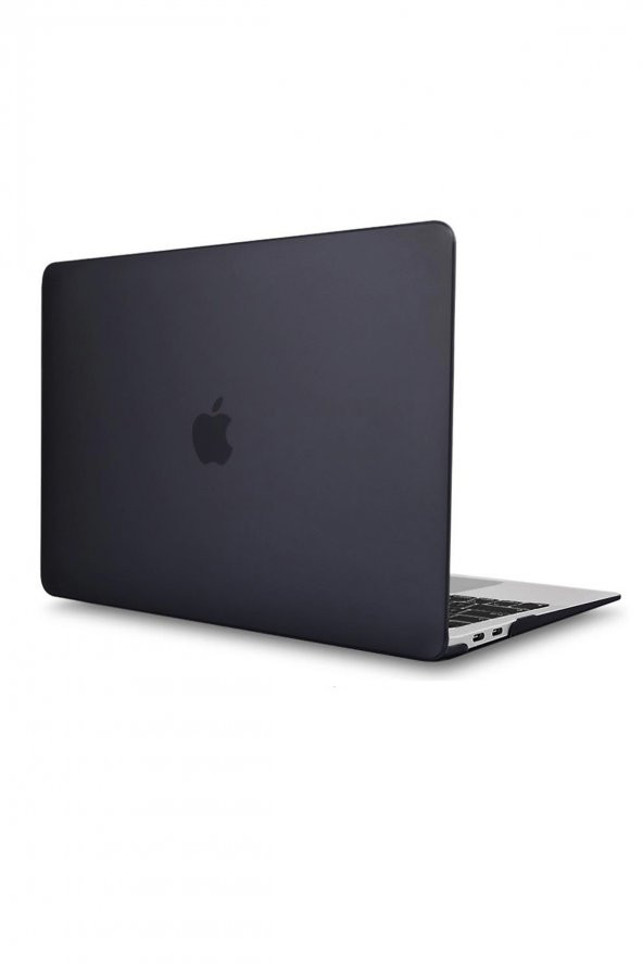 Microcase Macbook Pro 13 A1989 Touch Bar 2018 - Macbook Pro 13 2019 A2159 Shell Rubber Kapak Kılıf - Siyah