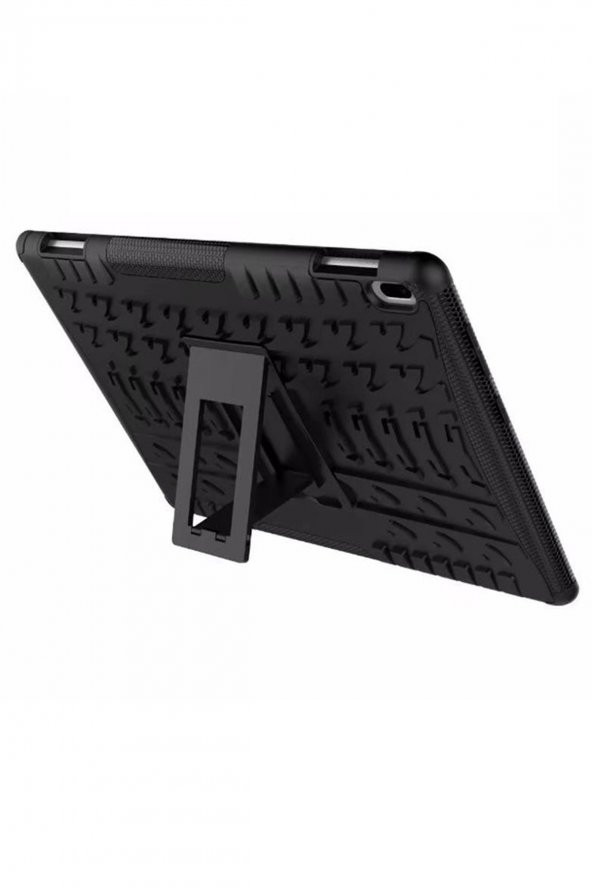 Microcase Lenovo Tab 4 10 TB-X304L TB-X304F Tablet Alfa Armor Standlı Perfect Protect Kılıf - Siyah - 4