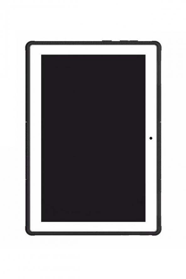 Microcase Lenovo Tab 4 10 TB-X304L TB-X304F Tablet Alfa Armor Standlı Perfect Protect Kılıf - Siyah - 5