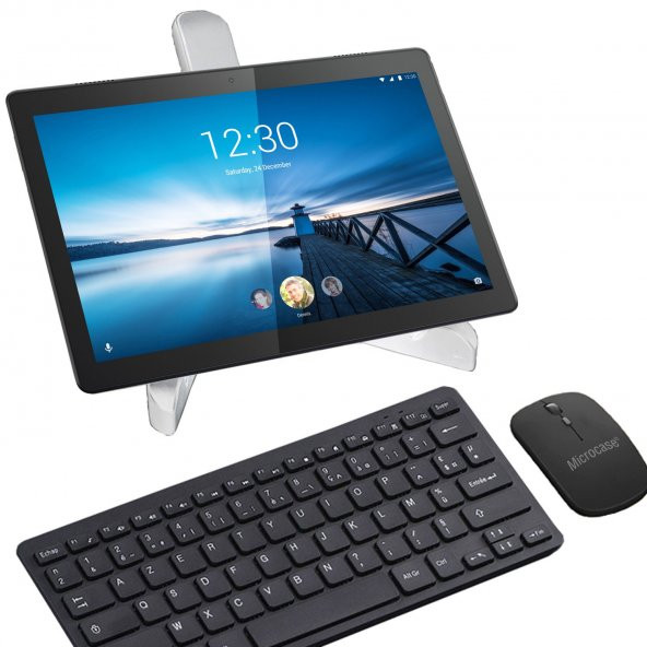 Lenovo Tab M7 TB-7305F 7" Bluetooth Klavye (TR Sticker) + Bluetooth Mouse + Tablet Standı - AL2764