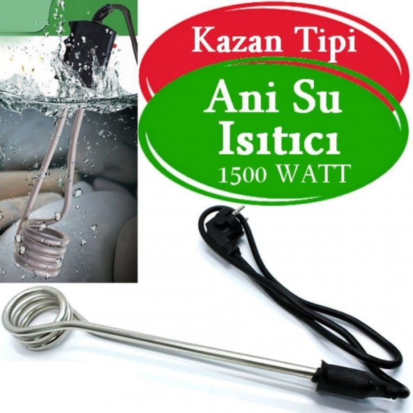 Kazan Tipi Su Isıtıcı Pratik Ve Kolay Daldırma Su Isıtıcı Kova Isıtıcı 1500 Watt - 3