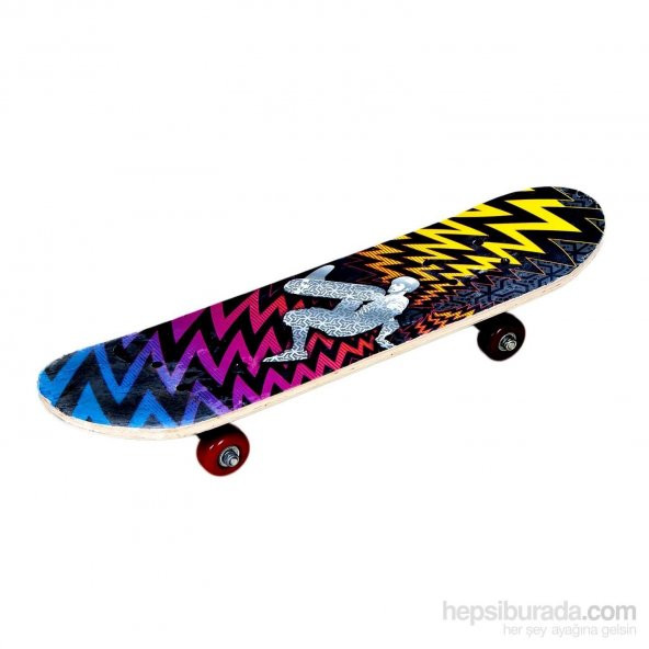Kaymaz Yüzey 60cm Skate Boy Çift Tarafı Desenli ve Hiphop Baskılı SilikonTekerli Kaykay skateboard