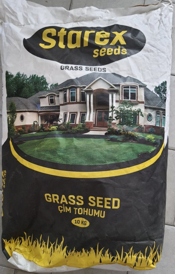 ÇİM TOHUMU İthal 6li Karışım STAREX GRASS SEED 6-M Mix 5 KG Dayanıklı Tamir Çimi