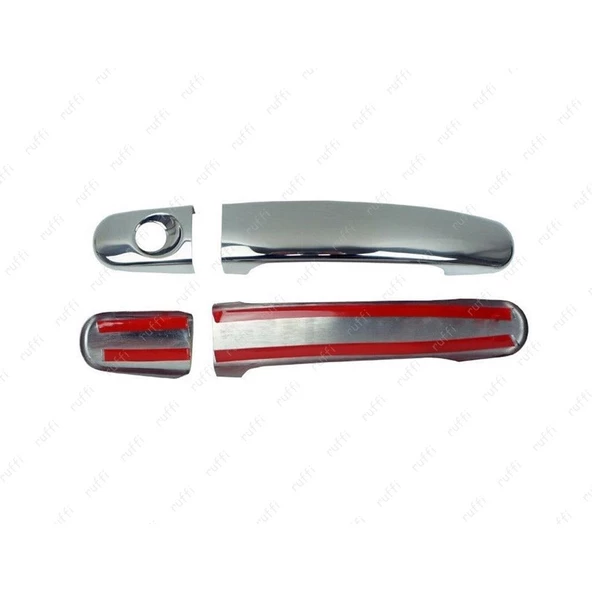 Ford Focus Krom Kapı Kolu 2 Kapı 2005-2018 Arası Paslanmaz Çelik - Resim 2