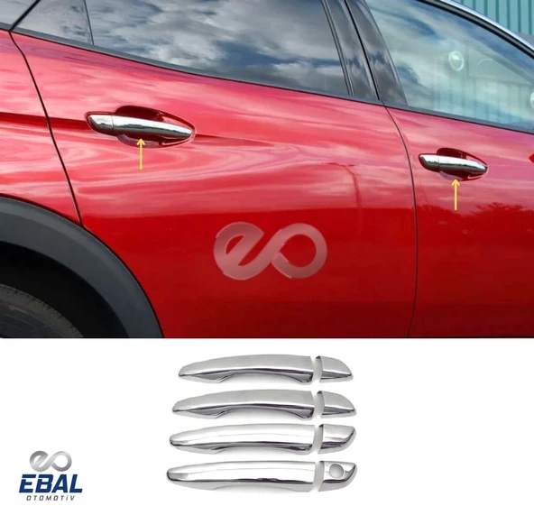 Opel Crossland X Krom Kapı Kolu 4 Kapı 8 2017 üzeri P.Çelik ürün görseli