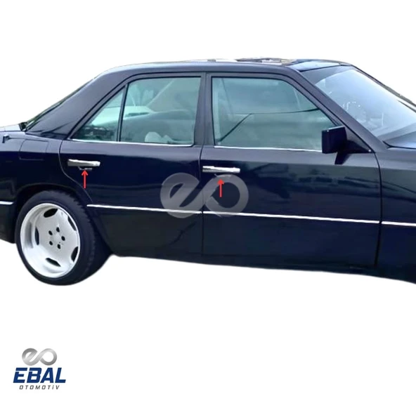 M.Benz E Klasse W124 Krom Kapı Kolu 4 Kapı 1984-1995 P.Çelik ürün görseli 1
