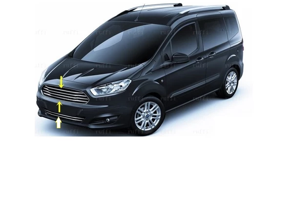Ford Tourneo Courier Krom Ön Panjur 6 Parça 2014-2017  P.Çelik ürün görseli