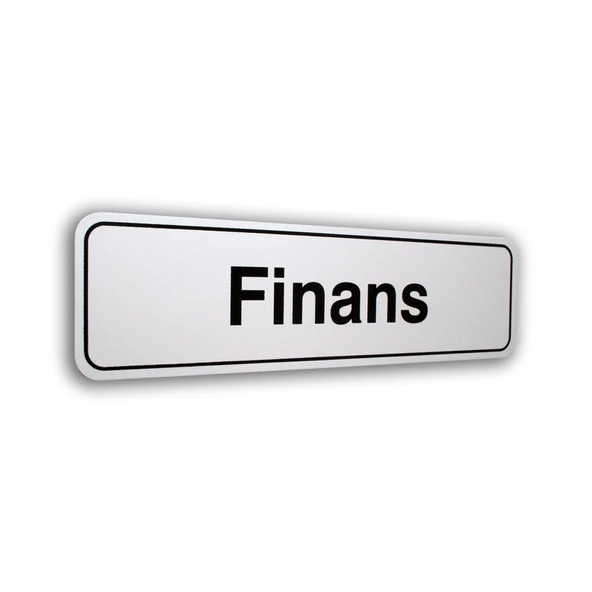 Finans Kapı İsimliği 7X25 Cm Foam Pvc