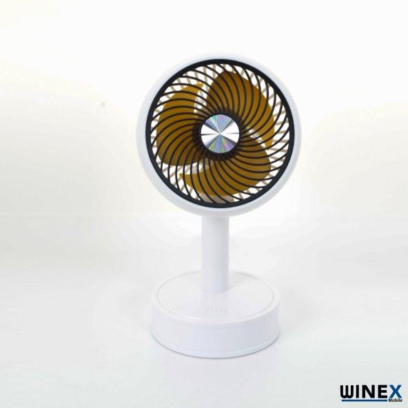 Winex Mini Taşınabilir Portatif Fan 3 Kademeli Vantilatör Beyaz