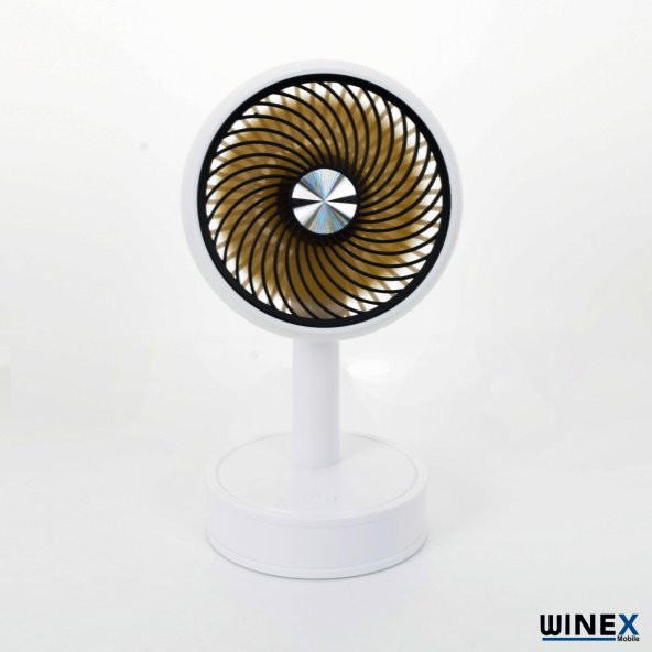 Winex Mini Taşınabilir Portatif Fan 3 Kademeli Vantilatör Beyaz - 5