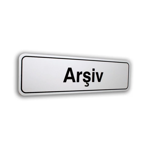 Arşiv Kapı İsimliği 7X25 Cm Foam Pvc