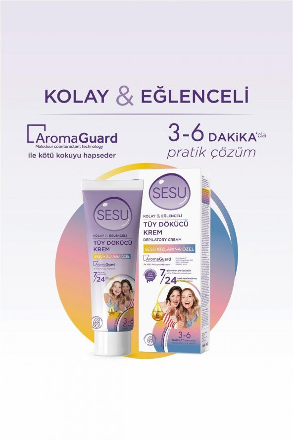 Sesu Tüy Dökücü Krem 100ml Sesu Kızlarına Özel - 2