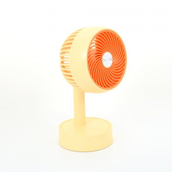 Winex Mini Taşınabilir Portatif Fan 3 Kademeli Vantilatör Sarı - 2