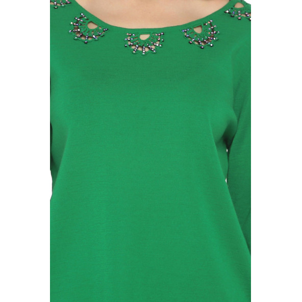 Solo Farklı El İşçliği Triko Kadın Kazak A19A049-1 - 4