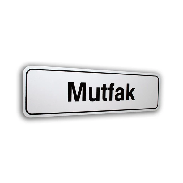 Mutfak Kapı İsimliği 7X25 Cm Foam Pvc