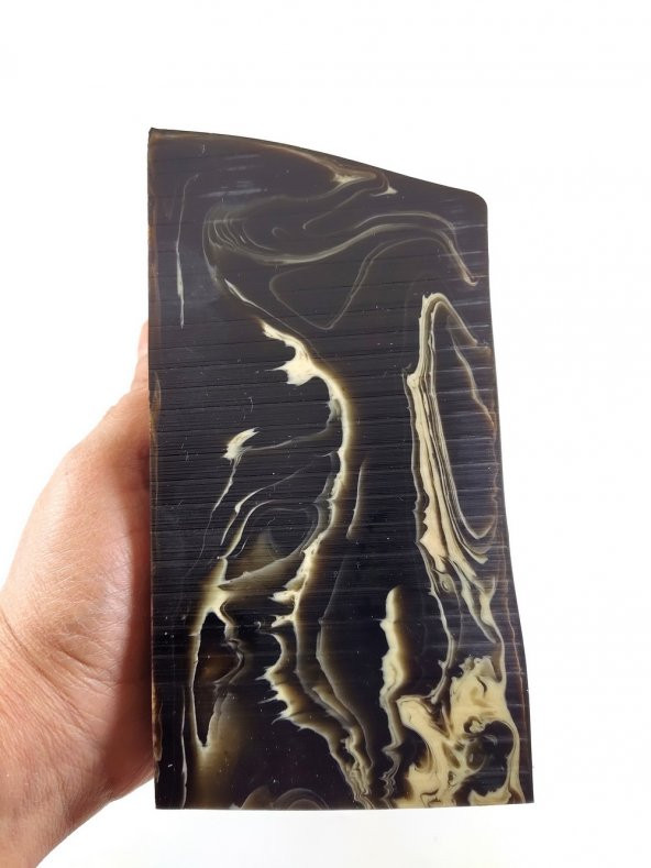 Acı Kahve- Beyaz Hareli Sıkma Kehribar Hammadde - 2