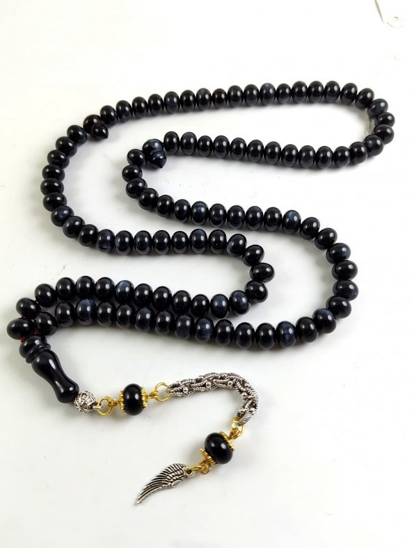 Nano Sedefli Siyah Renk Katalin 99’ lu Dua Tesbihi - Resim 2