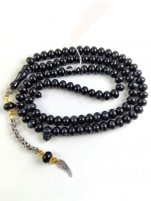 Nano Sedefli Siyah Renk Katalin 99’ lu Dua Tesbihi - Resim 3