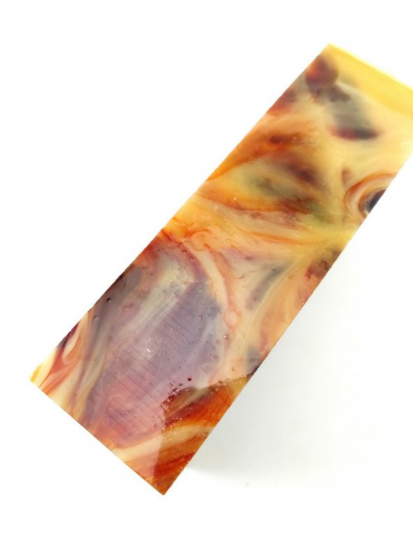 Kahve Beyaz Bonibon  Sıkma Kehribar Tesbih Hammaddesi - 2