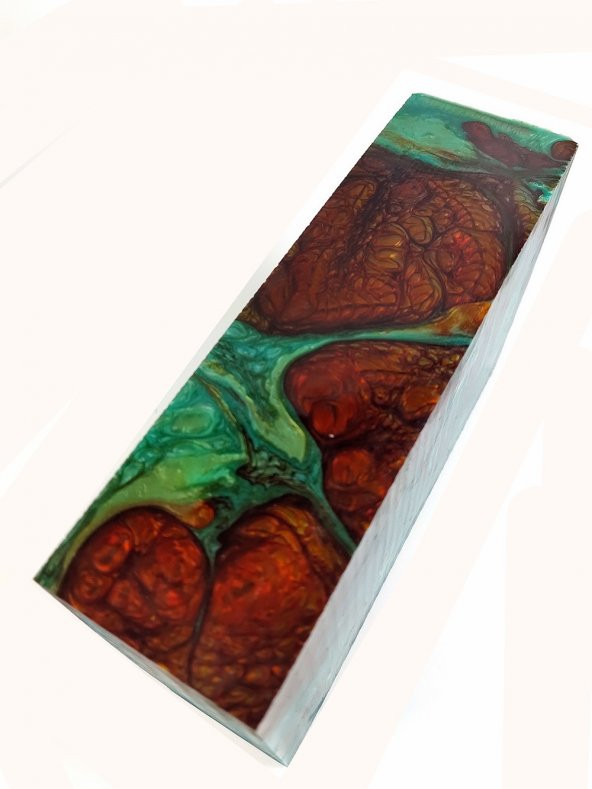 Sedefli  Katalin Turkuaz-Kahve Tesbih Hammaddesi - 2