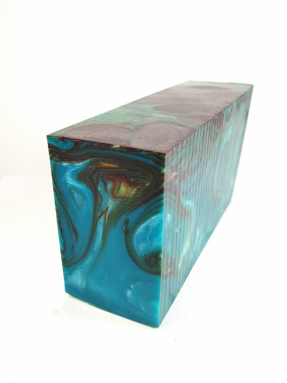 Sedefli  Katalin Turkuaz-Kahve Tesbih Hammaddesi - 3