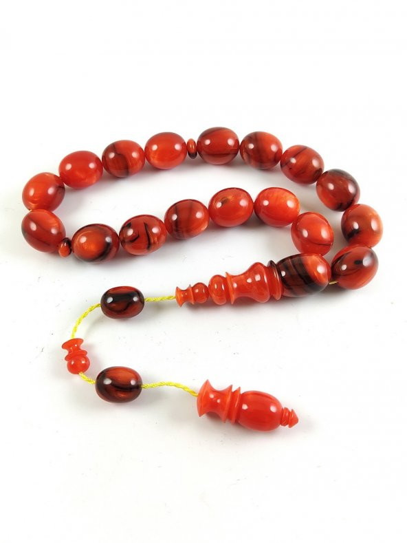 Turuncu Sedefli Katalin 17 li Efe Tesbih ürün görseli