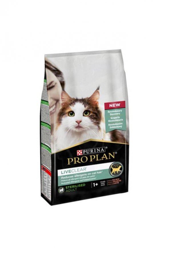 Proplan Pro Plan Liveclear Somonlu Alerjen Azaltan Kısırlaştırılmış Kedi Maması 1,4 Kg