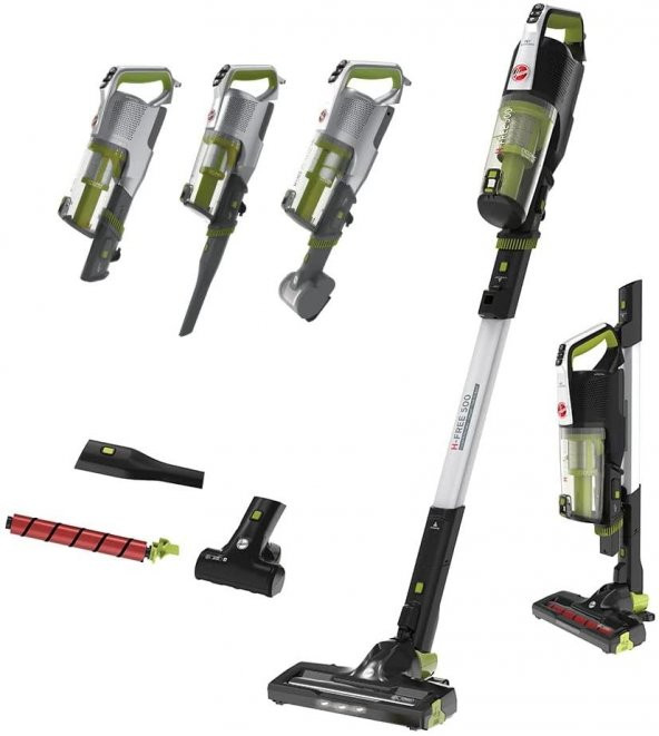 Hoover H-FREE 500 Şarjlı Dikey Süpürge, Siyah/Yeşil - Outlet - 1