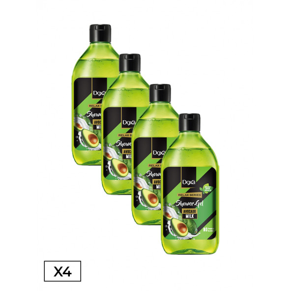 Doxa Life Duş Jeli Relax Serisi Avokado Sütlü 400 ml 4 Adet