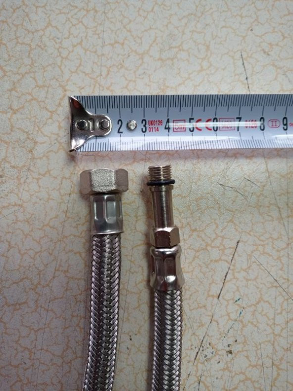 2 ADET 100 CM ARMATÜR ÇELİK ÖRGÜLÜ BAĞLANTI HORTUMLARI ürün görseli