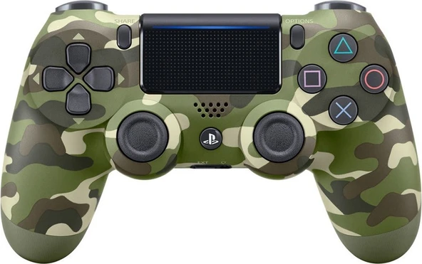 Sony DualShock 4 V2 Yeşil Kamuflaj ZCT2 Kablosuz PS4 Oyun Kolu​​​​​​​