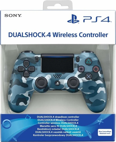 Sony DualShock 4 V2 Mavi Kamuflaj ZCT2 Kablosuz PS4 Oyun Kolu​​​​​​​ - 3