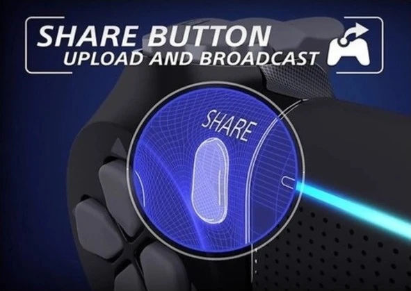 PS4 Gamepad Wirelles V2 Yeni Nesil Kol - PC, Notebook, Smart TV, Telefon Uyumlu - 5