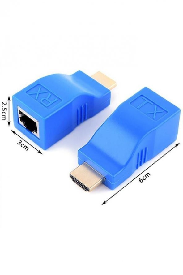 HDMI Extender 4K 3D RJ45 Cat6 ile 30M HDMI Uzatıcı - Resim 3