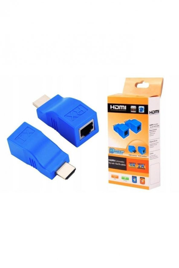 HDMI Extender 4K 3D RJ45 Cat6 ile 30M HDMI Uzatıcı - Resim 5