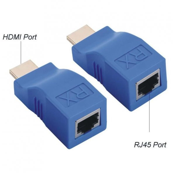 HDMI Extender 4K 3D RJ45 Cat6 ile 30M HDMI Uzatıcı - Resim 7