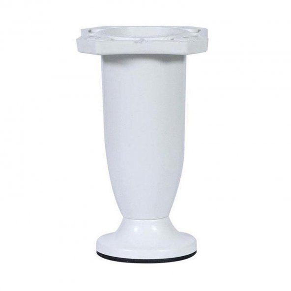 Mobilya Kanepe Baza Sehpa Ayağı Ayarlanabilir 10 cm Plastik Beyaz Ayak (4 ADET) - Resim 4