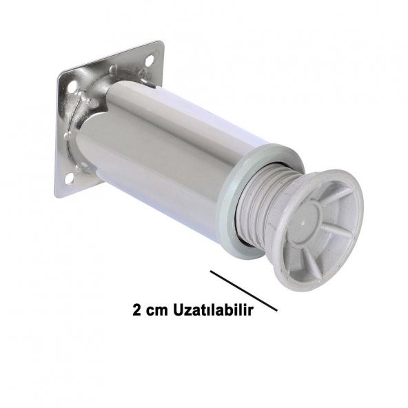 Mobilya Masa Puf TV Ünitesi Ayağı Ayarlanabilir Metal Ayak 10 cm - 3