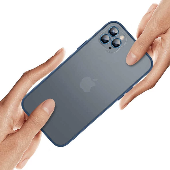 iPhone 12 Pro Kılıf Retro Kenar ve Lens Koruyucu Renkli Kılıf - Resim 9