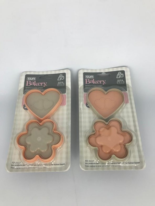 Sun Plastik SUN PD-3117 Kurabiye Kalıbı Basmalı Ayıcıklı 2'Li - 3