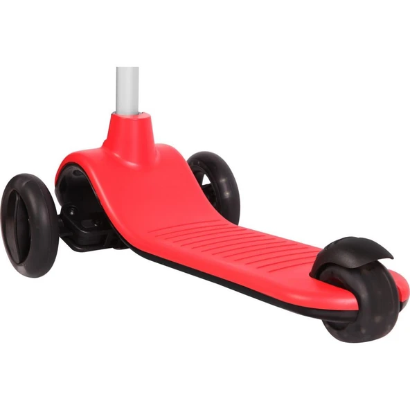Let's Be Child Let's Ride Led Işıklı Silikon 3 Tekerli Yükseklik Ayarlı Scooter Kırmızı LC-30906 - Resim 4